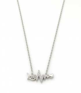 Latido de Amor – Collar de Plata con Diseño Heartbeat