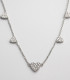 Encanto del Corazón – Collar de Plata con Múltiples Dijes Brillantes