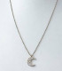 Luna Serena – Collar de Plata con Dije de Media Luna y Circonias