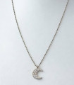 Luna Serena – Collar de Plata con Dije de Media Luna y Circonias