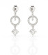 Círculo de Luz – Aretes de Plata con Circonias Colgantes