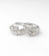 Arracadas Geométricas – Plata 925 con Circonias Corte Baguette