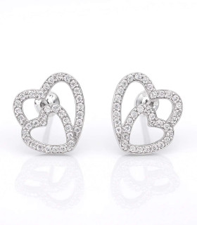 Doble Amor – Aretes de Plata con Doble Corazón y Circonias