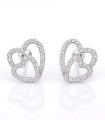 Doble Amor – Aretes de Plata con Doble Corazón y Circonias