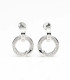 Anillo Urbano – Aretes de Plata con Grabado y Circonias