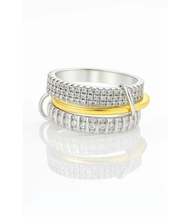 Anillo Luz Entre Metales