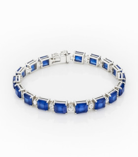 Esencia Azul – Pulsera de Plata con Circonias Lapislázuli