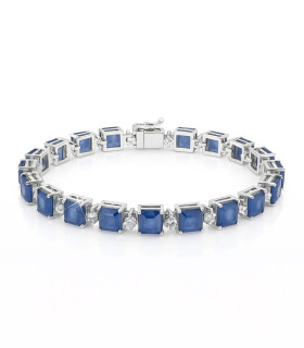 Esencia Azul – Pulsera de Plata con Circonias Lapislázuli