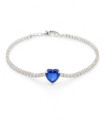 Latido Azul – Pulsera con Corazón de Circonia