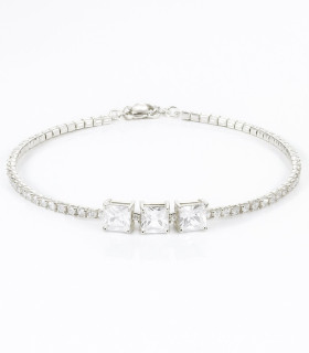 Trilogía de Luz – Pulsera con Tres Circonias Principales
