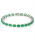 Esmeralda Serena – Pulsera de Plata con Circonias Verdes