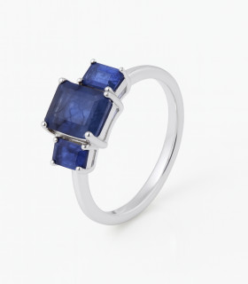 Orilla del Cielo – Anillo de Plata con Zafiro Azul