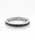 Eternidad Azul – Anillo de Plata con Zafiros