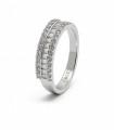 Brillo Infinito – Anillo de Plata con Tres Hileras de Circonias