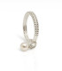 Perla de Luna – Anillo de Plata con Perla Colgante