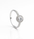 Halo Celeste – Anillo de Plata con Circonia Central y Microengaste