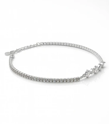 Brillo de Amor – Pulsera de Plata con Texto y Circonias