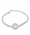Fe Radiante – Pulsera de Plata con Virgen y Circonias