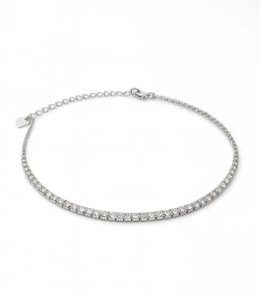 Brillo Infinito – Pulsera Tenis de Plata con Circonias