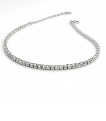 Brillo Infinito – Pulsera Tenis de Plata con Circonias