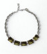 Esencia Oliva – Pulsera de Plata con Gemas Verdes y Circonias